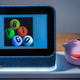A photo of the Lenovo Smart Clock on its base